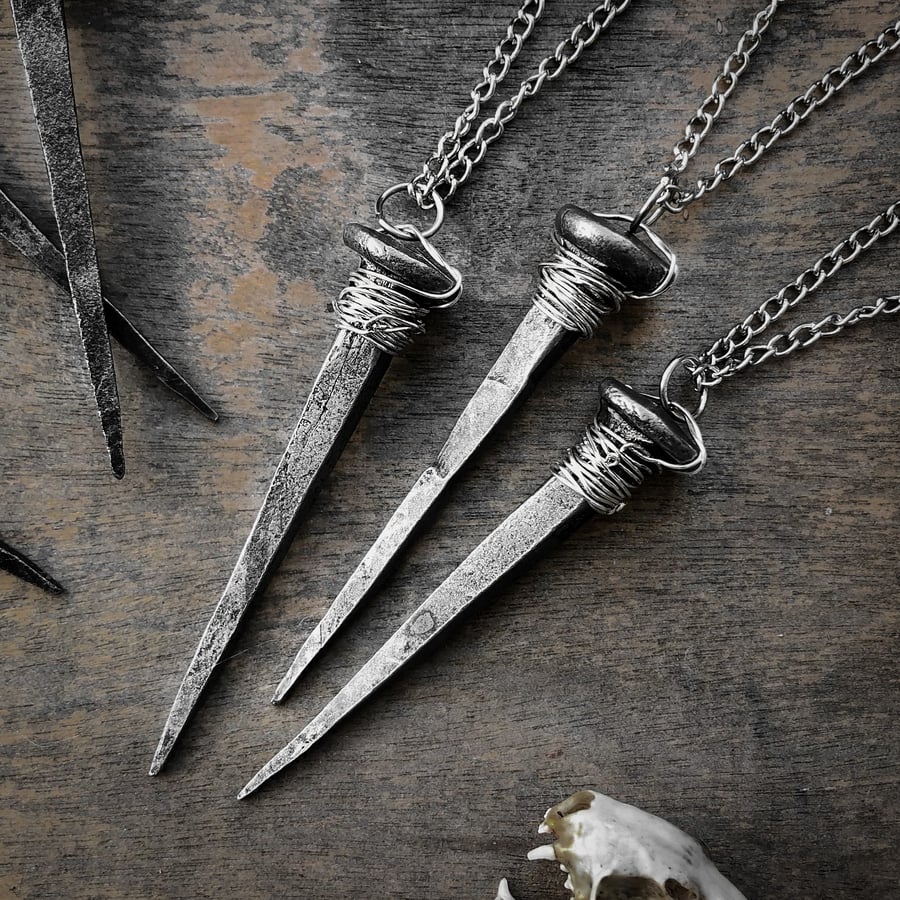 Image of Coffin Nail Necklace 