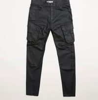 Black fitted cargos