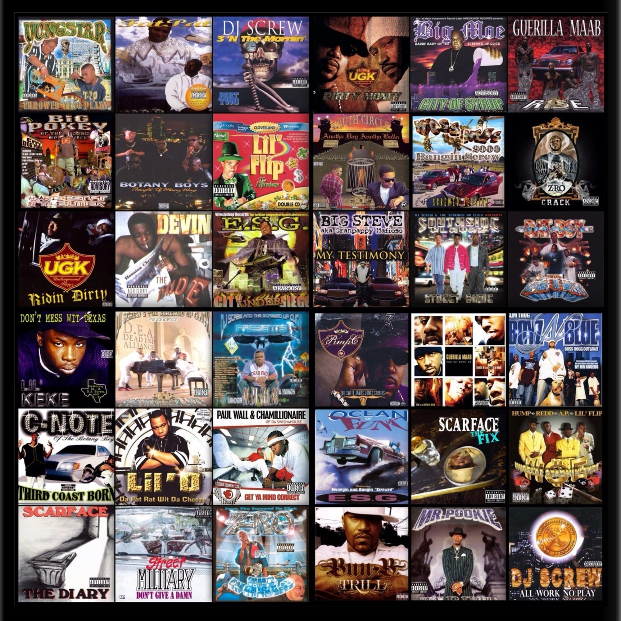 S.U.C. (CD Catalog) Rare Texas MixTapes