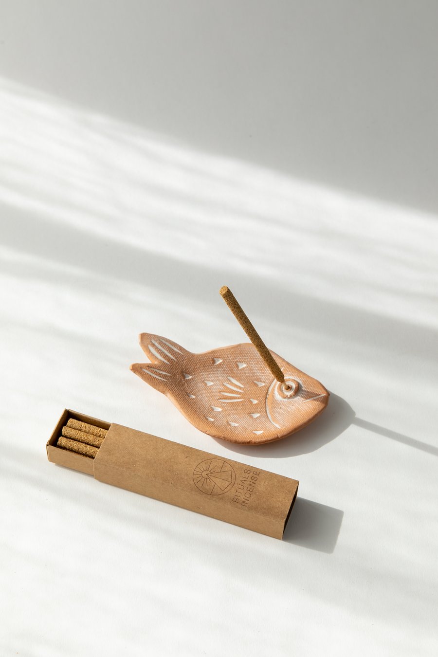 Image of Mini Terracotta Fish Incense Holder