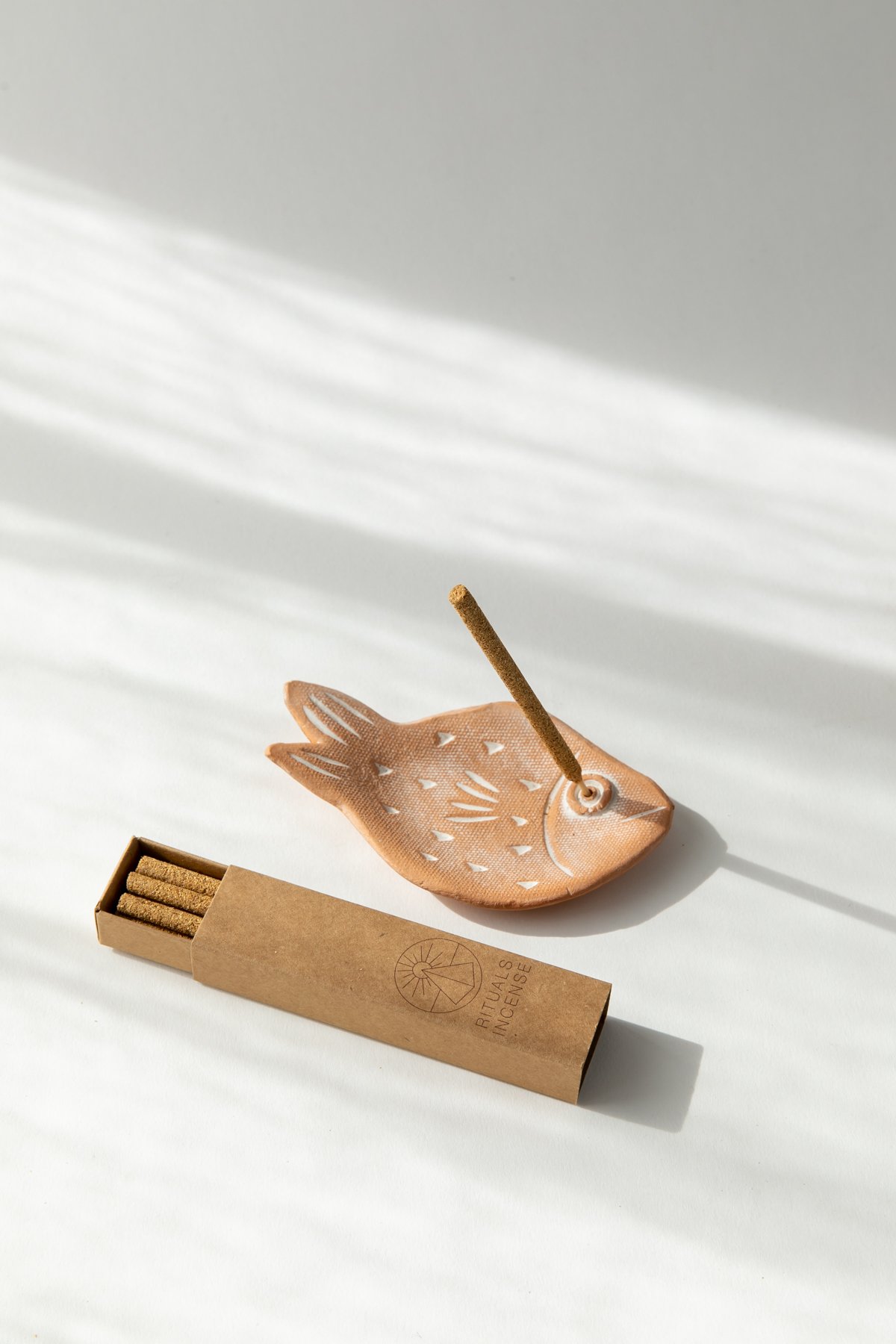 Knotwork LA — Mini Terracotta Fish Incense Holder