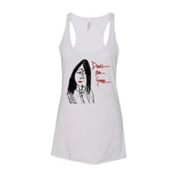 JAY ASTON "DEVIL BE GONE" WHITE WOMEN'S TANK TOP