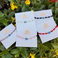 Image 1 of Evil Eye Bead Bracelet
