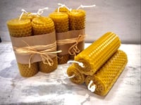 Image 1 of Hand-rolled Pure Beeswax Candles 