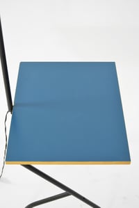 Image 3 of Lampadaire palmier plateau bleu