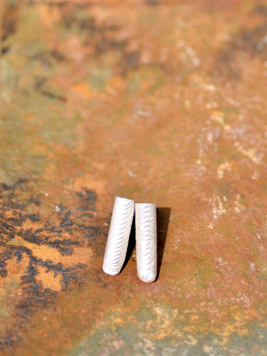 Image of Cuttlebone Stud Earrings