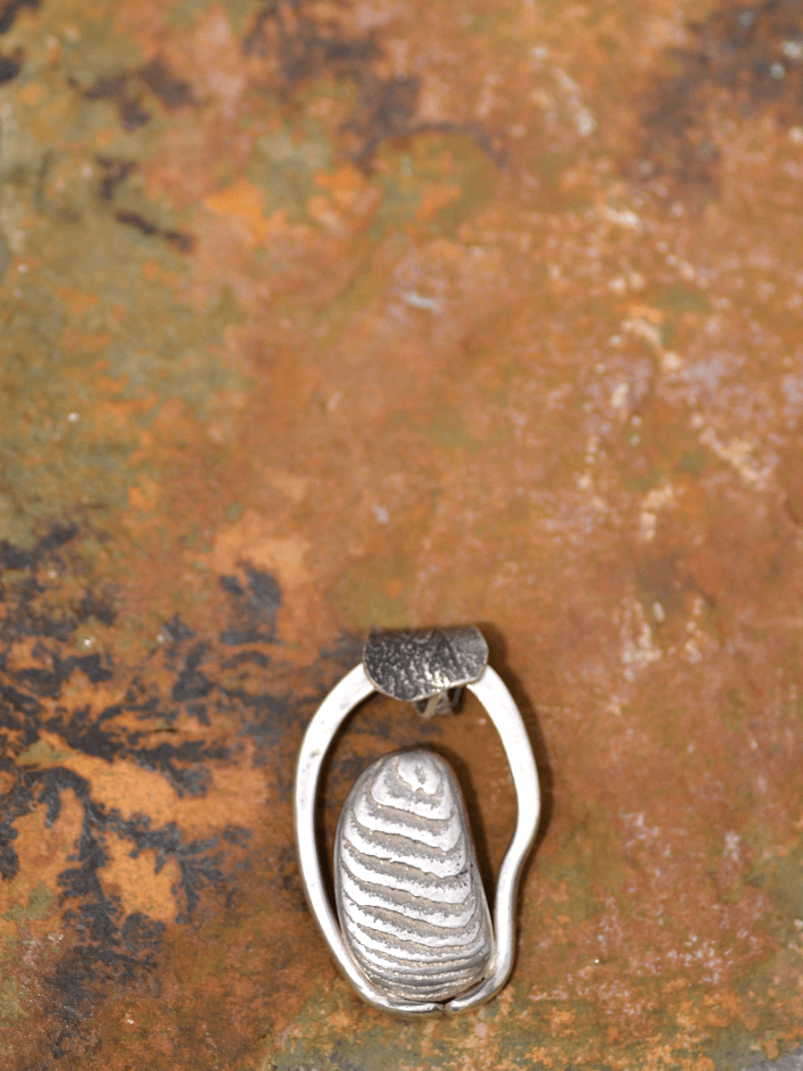 Image of Cuttle Pendant with Leather Necklace