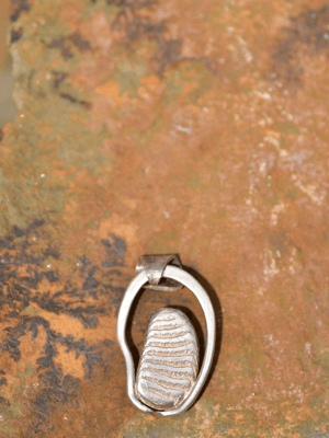 Image of Cuttle Pendant with Leather Necklace