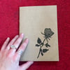 Blank A5 Notebooks/Sketchbooks - Black Rose / Candle Skull