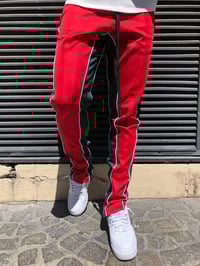 Image 3 of Pantalon Stripes Rouge/Vert