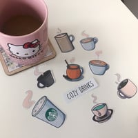 Image 3 of Cozy Drinks Individual Sticker