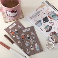 Image 1 of Cozy Drinks Stickersheet