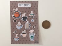 Image 2 of Cozy Drinks Stickersheet