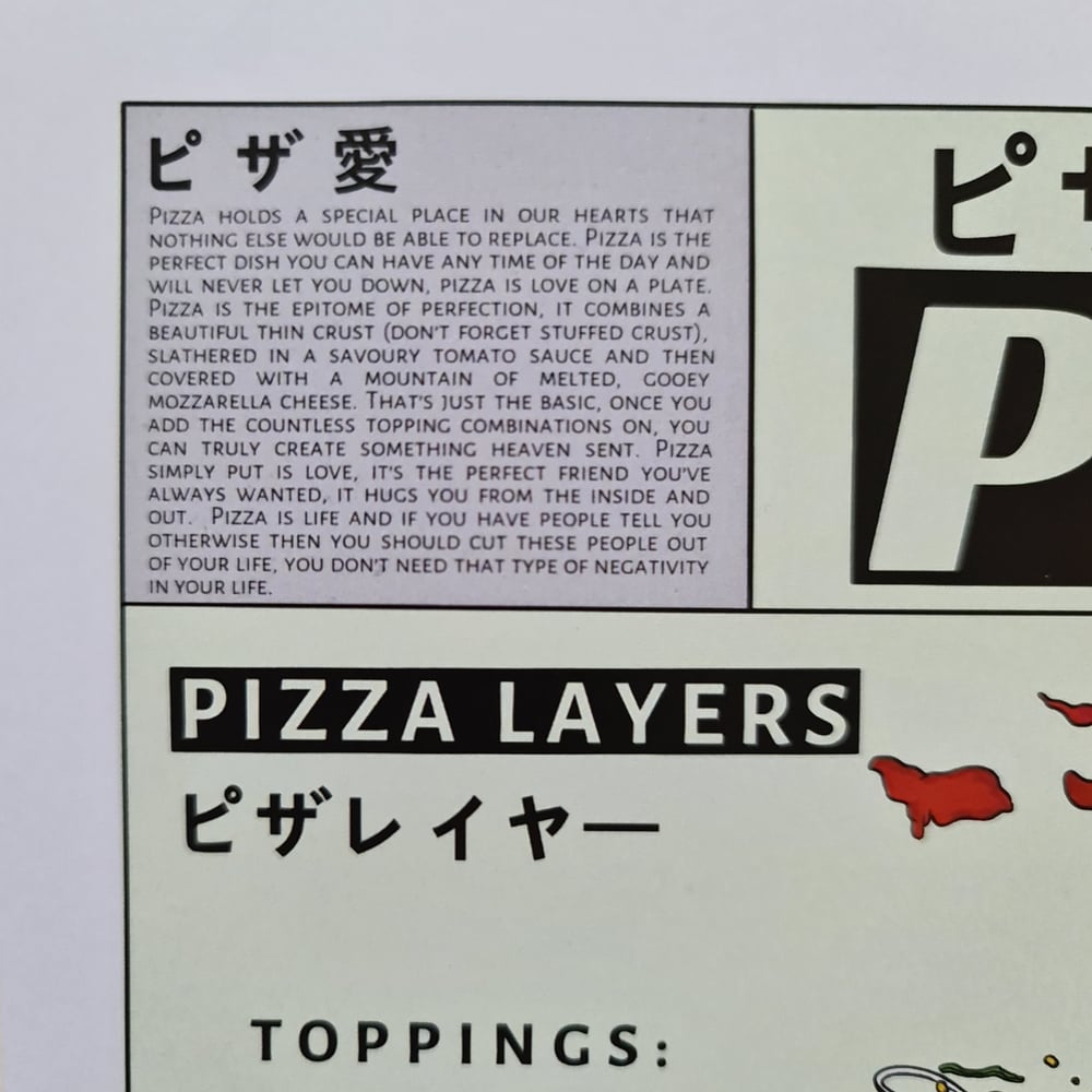 Pizza Love Print