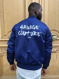 Image 1 of Bomber Savage Couture® Bleu