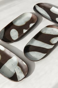 Image 1 of Black and White Porcelain - Long Oval Catchall