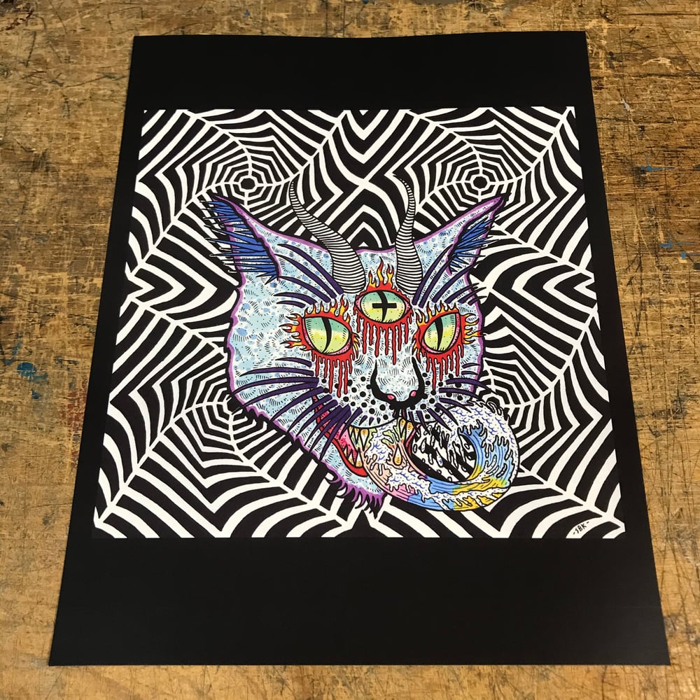 Image of DEMON CAT PRINT 