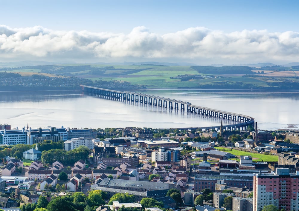 Tay Rail Bridge from the Law