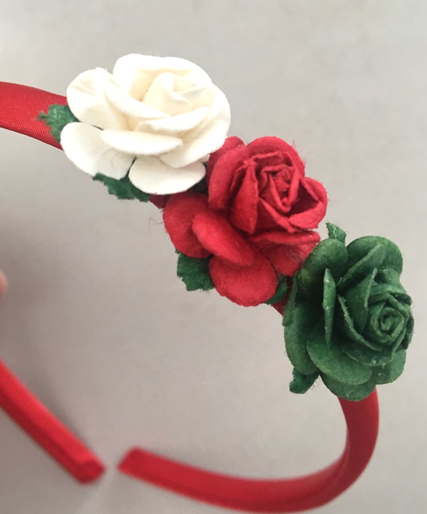 Image of Festive rose soft/Alice headbands