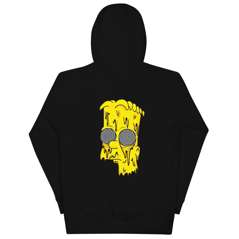 Sudadera Bart Simpson Trap Detr s con Logo NOVO Rosa y Morado con Capucha