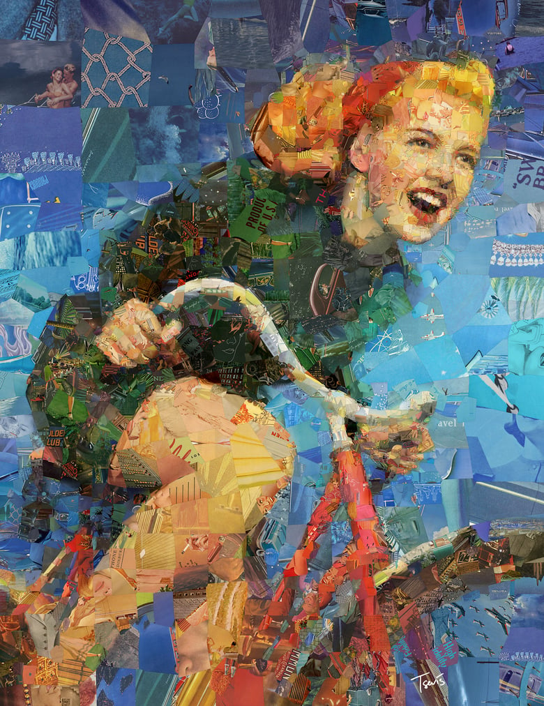 Image of Endless Summer 3 "Take the ride" (Limited edition digital mosaic on canvas)