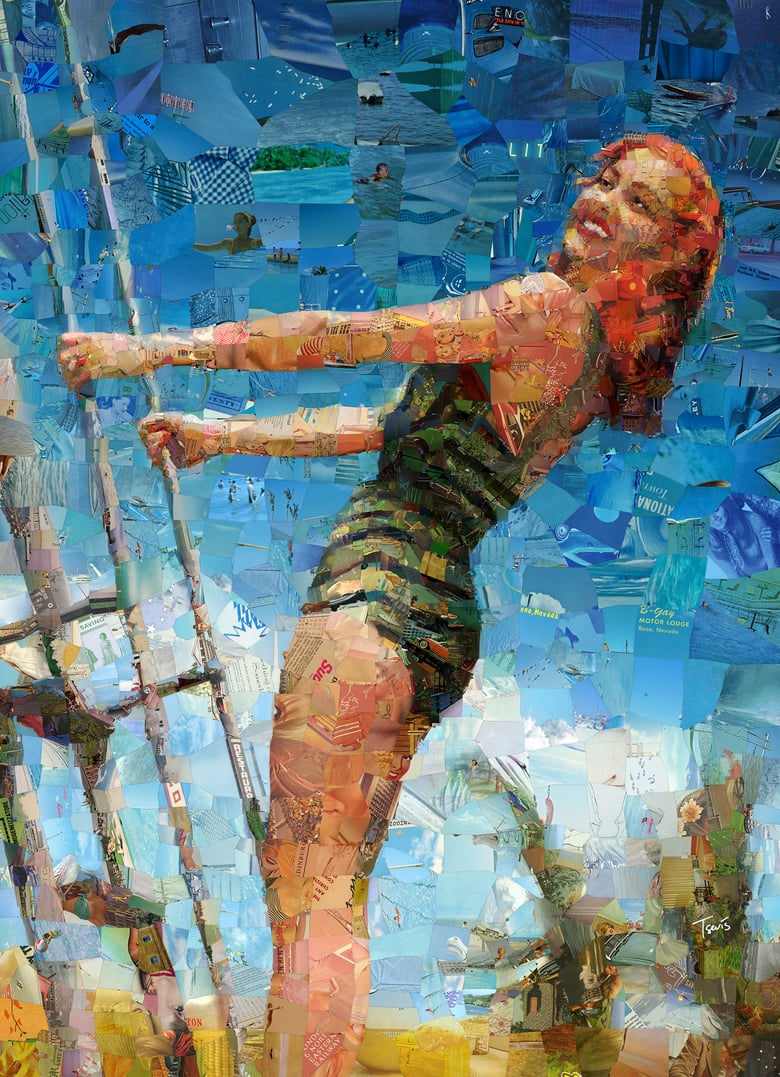 Image of Endless Summer 3 "I'll take you there" (Limited edition digital mosaic on canvas)