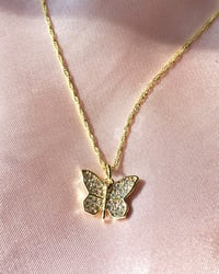 14k "Social Butterfly" Necklace 