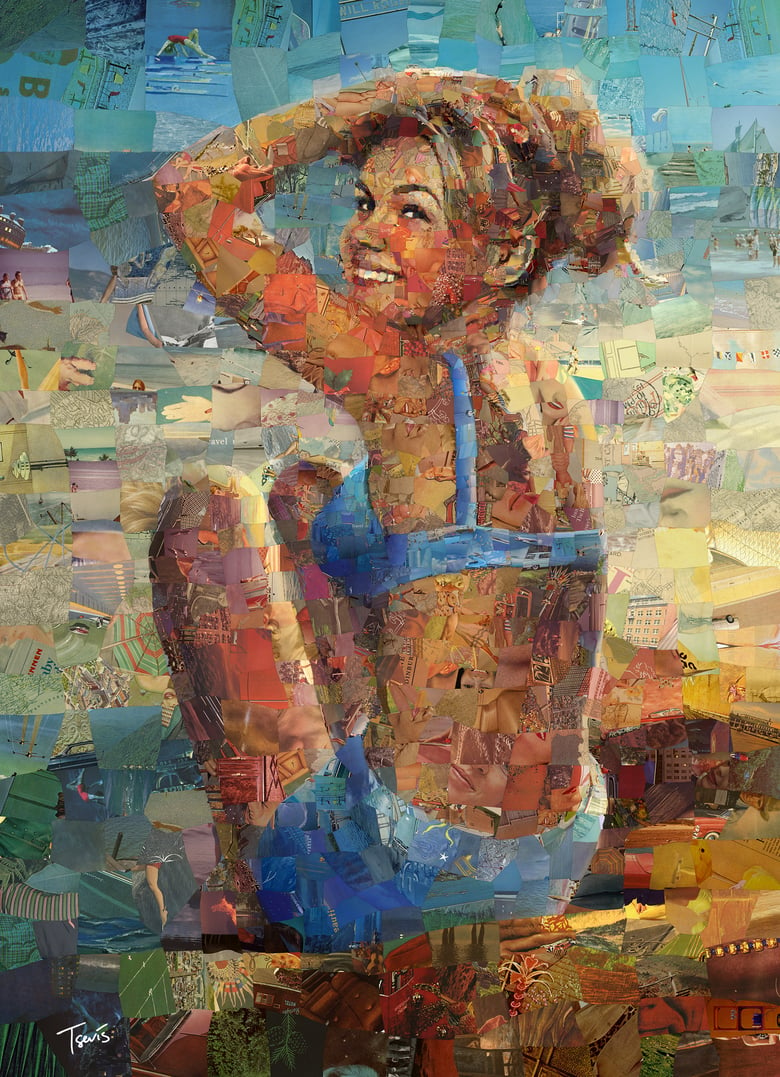 Image of Endless Summer 3 "Hey good looking'" (Limited edition digital mosaic on canvas)