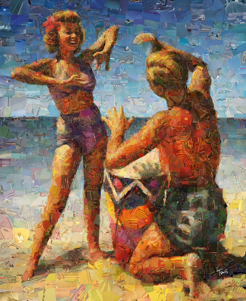 Image of Endless Summer 3 "Hot fun in the summertime" (Limited edition digital mosaic on canvas)