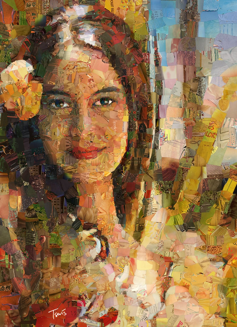 Image of Endless Summer 3 "I saw her again" (Limited edition digital mosaic on canvas)