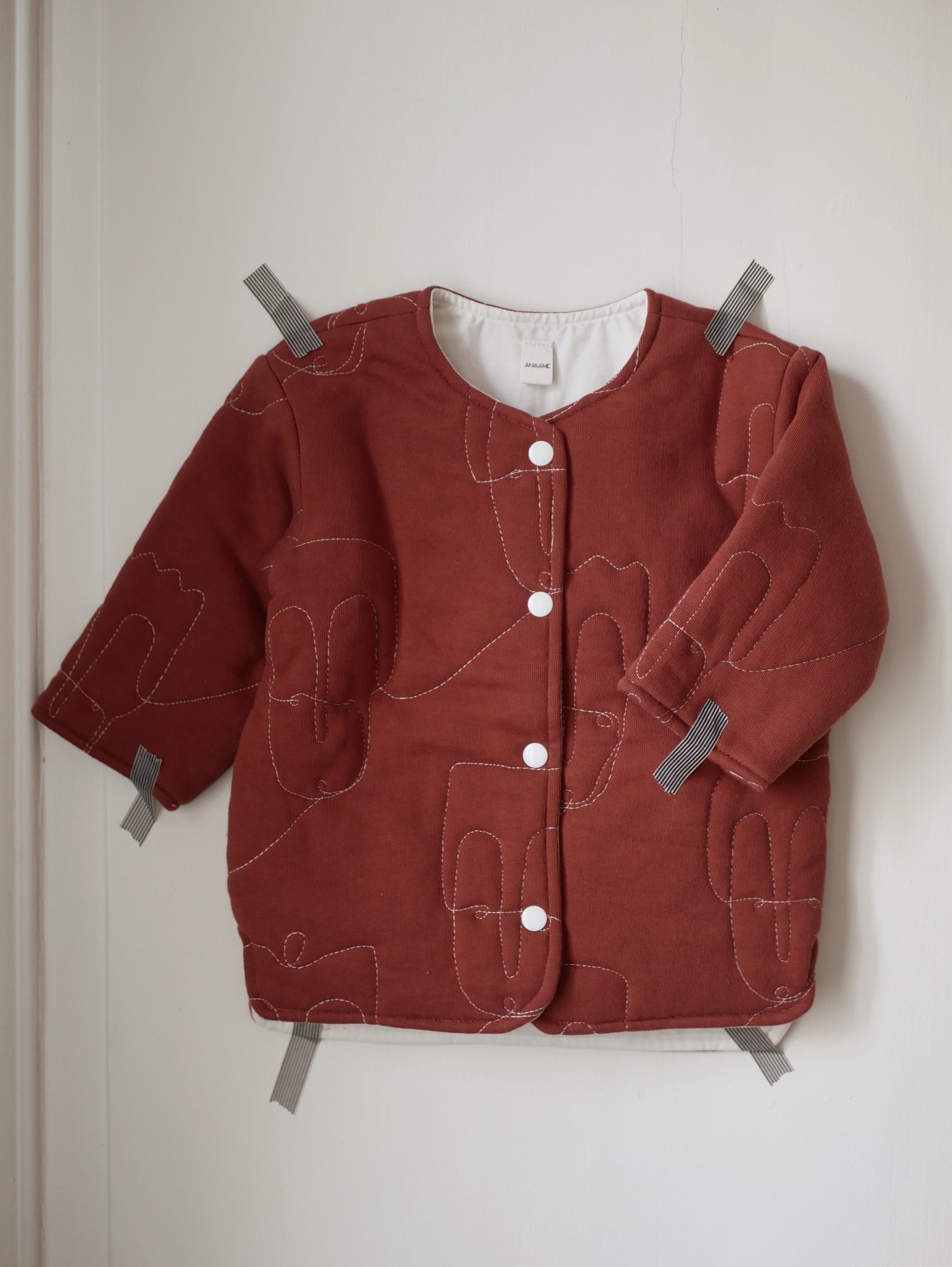Image of Veste matelassée - rouille / Quilted jacket - rust