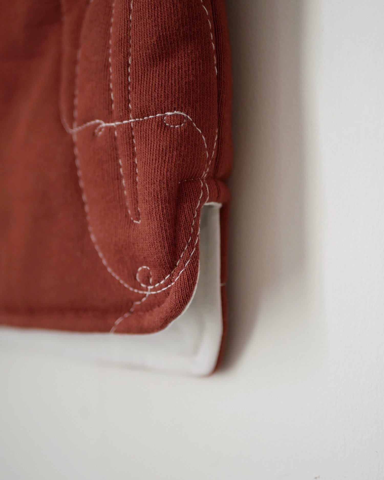 Image of Veste matelassée - rouille / Quilted jacket - rust