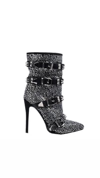 WOMEN STUDED STILETTO BOOTIE