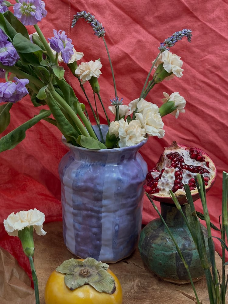 Image of Lavender Satin Vase