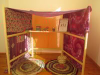 Image 3 of Waldorf  Playstand / Space divider - Play tent / Sanded Finished with Danish Oil/ Free CAN shipping