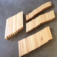 Image 1 of Extra big set of wood blocks / building blocks / 70 pieces / Waldorf / Montessori