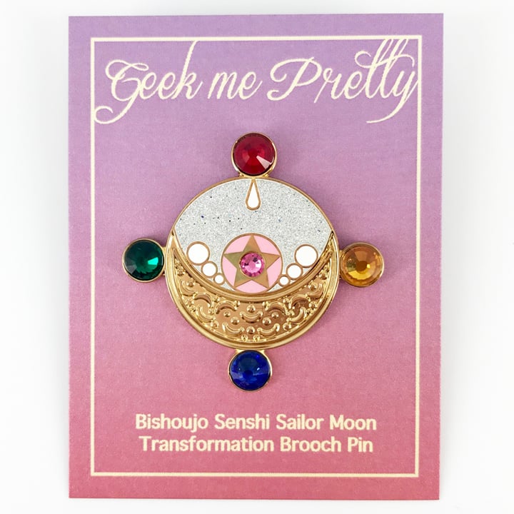 Image of Sailor Moon Manga Transformation Brooch Pin