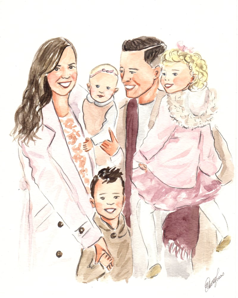 Image of Watercolor - Custom Family Illustrations