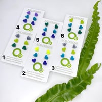 Image 2 of Set náušnic srdíček 💚