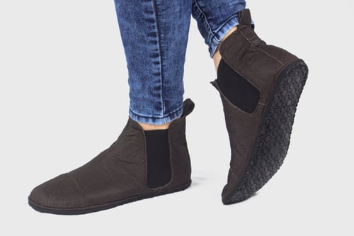 Image of Chelsea boots in Brown Pinatex®