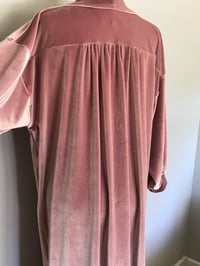 Image 3 of Velvet Duster Jacket Blush Pink