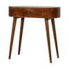 Petite Rounded Console - Chestnut