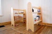 Image 2 of Waldorf Playstand (set of 2) / Dividers / bookshelves / No Canopy / Sanded and oiled/ Free CAN ship