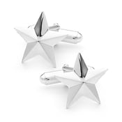 Image of Star Cufflinks - In Sterling Silver