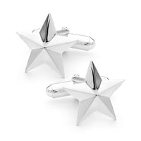 Star Cufflinks - In Sterling Silver
