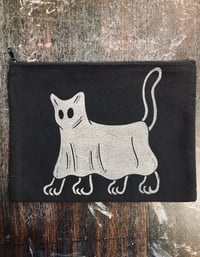 Image 1 of ‘Ghost Cat’ Zipper Pouch