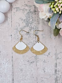 Image 2 of Beige Seashell Earrings