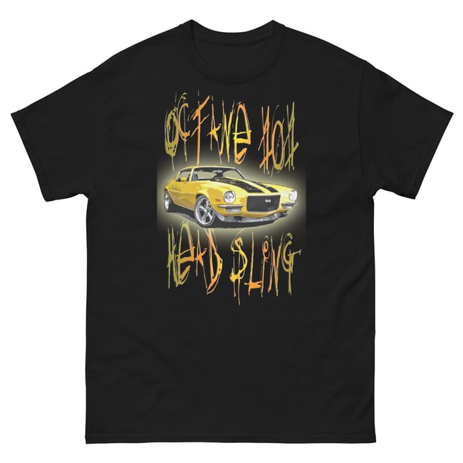 Head Sling-Official Octane 101-Yellow Camaro- Black Tee