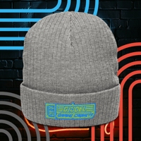 Image 2 of Dead CRT Ribbed knit beanie