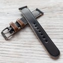 40's Style Horween Shell Cordovan strap / Contrast keepers